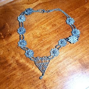 Vintage Flower and Heart Necklaces
